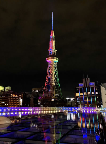 新名古屋テレビ塔のライトアップ